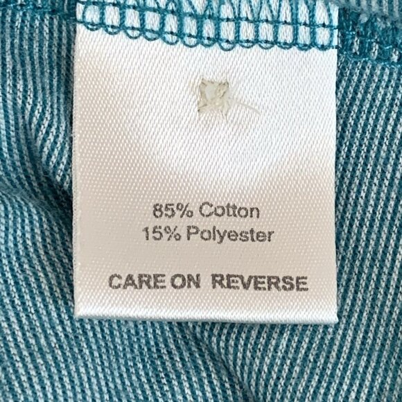 Billy Reid Pensacola Polo Mens Medium Blue Green Space Dye Iconic Pocket Stitch - Picture 6 of 10